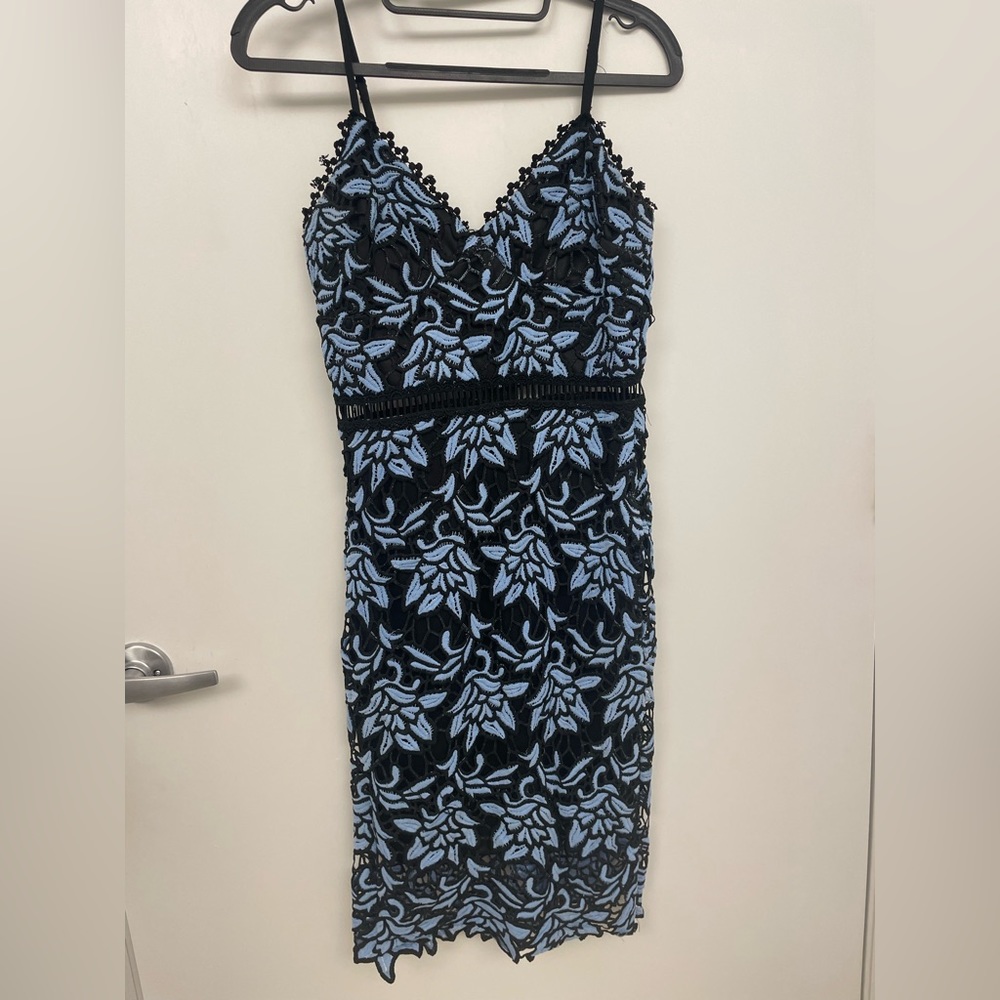 Blue aqua brand lace dress